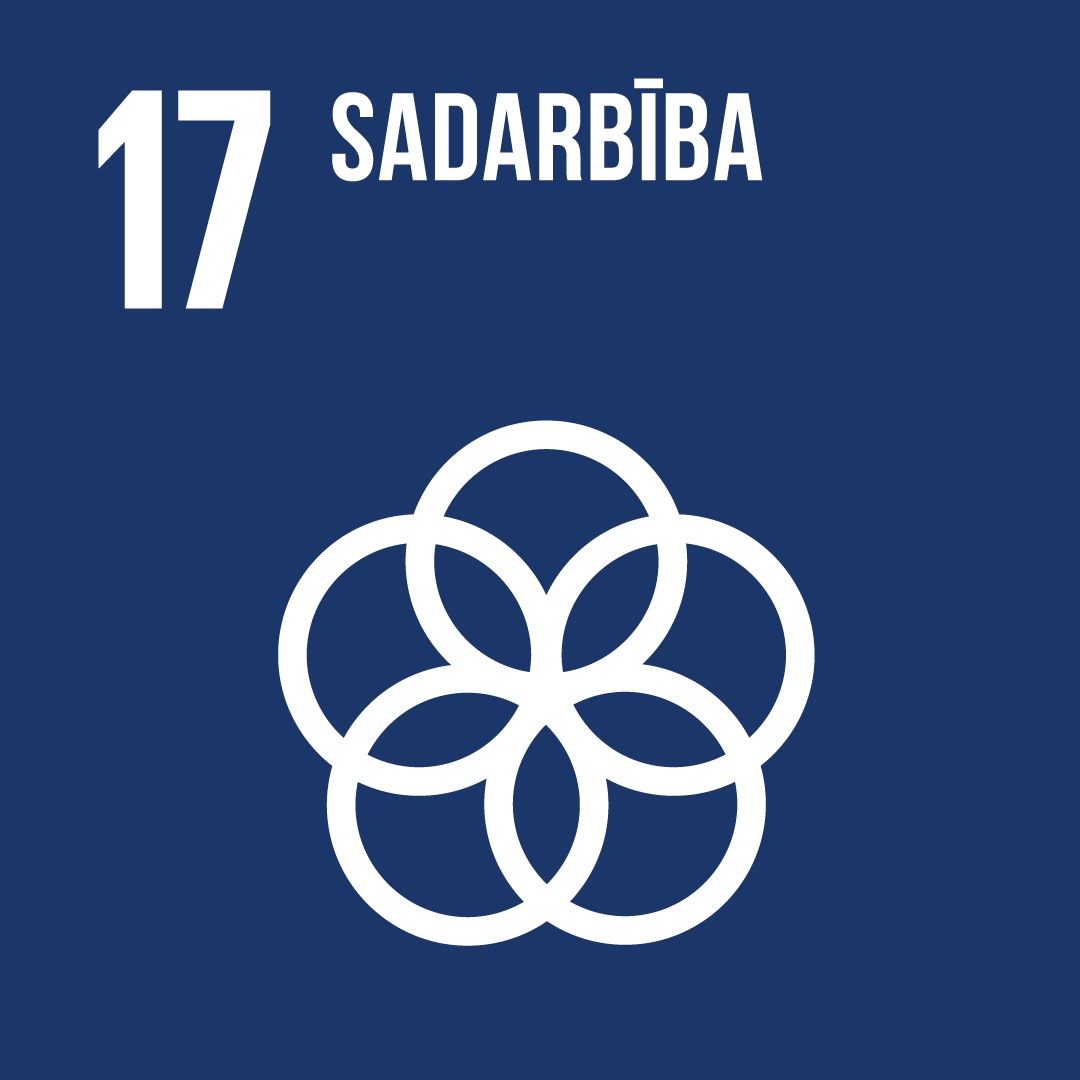 ANO 17. IAM "Stiprināt globālās partnerības īstenošanas līdzekļus un atjaunot globālo partnerību ilgtspējīgai attīstībai" ikona